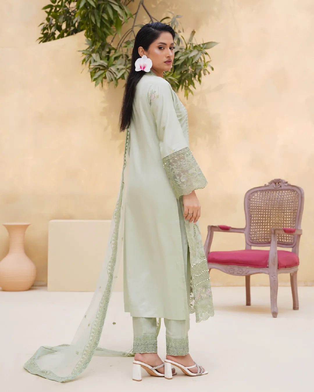 SAGE GREEN AMAARA COLLECTION DNZ NO-1156