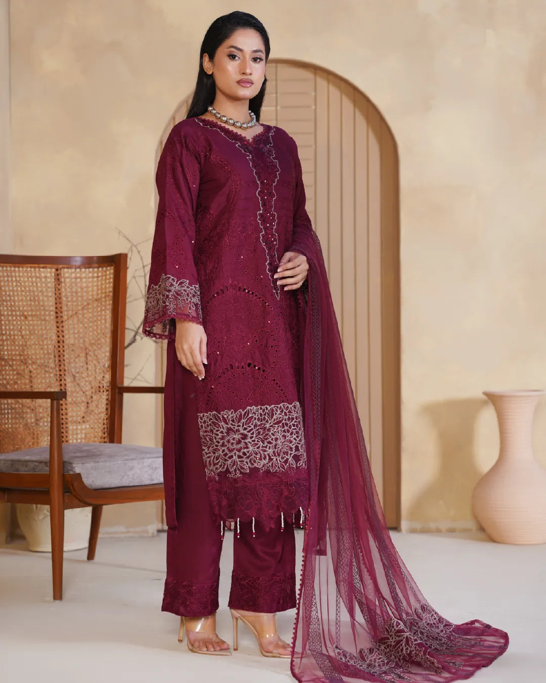 MAROON AMAARA COLLECTION DNZ NO-1601