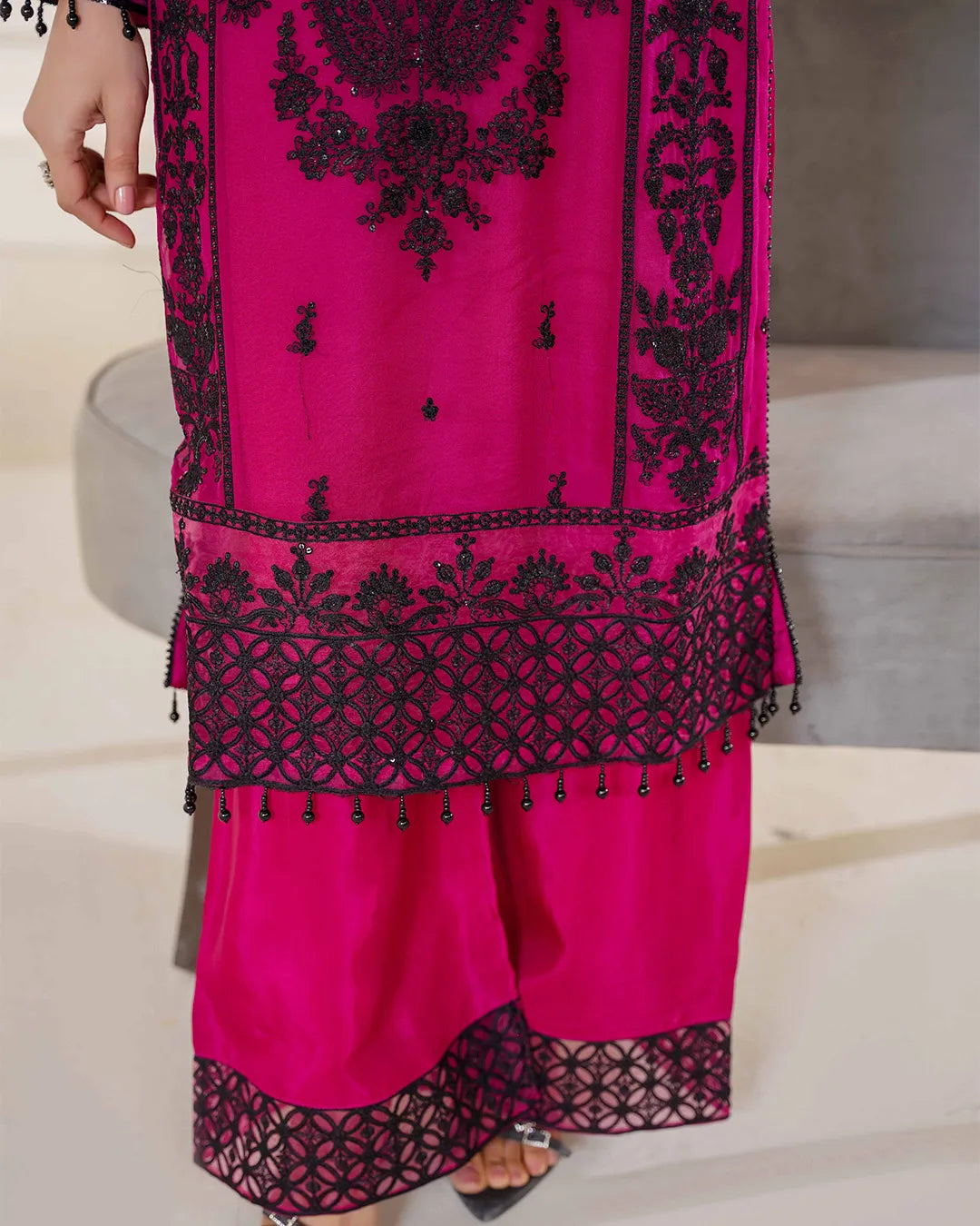 MAGENTA ZOYA HEAVY DESIGNER COLLECTION DNZ NO-1141