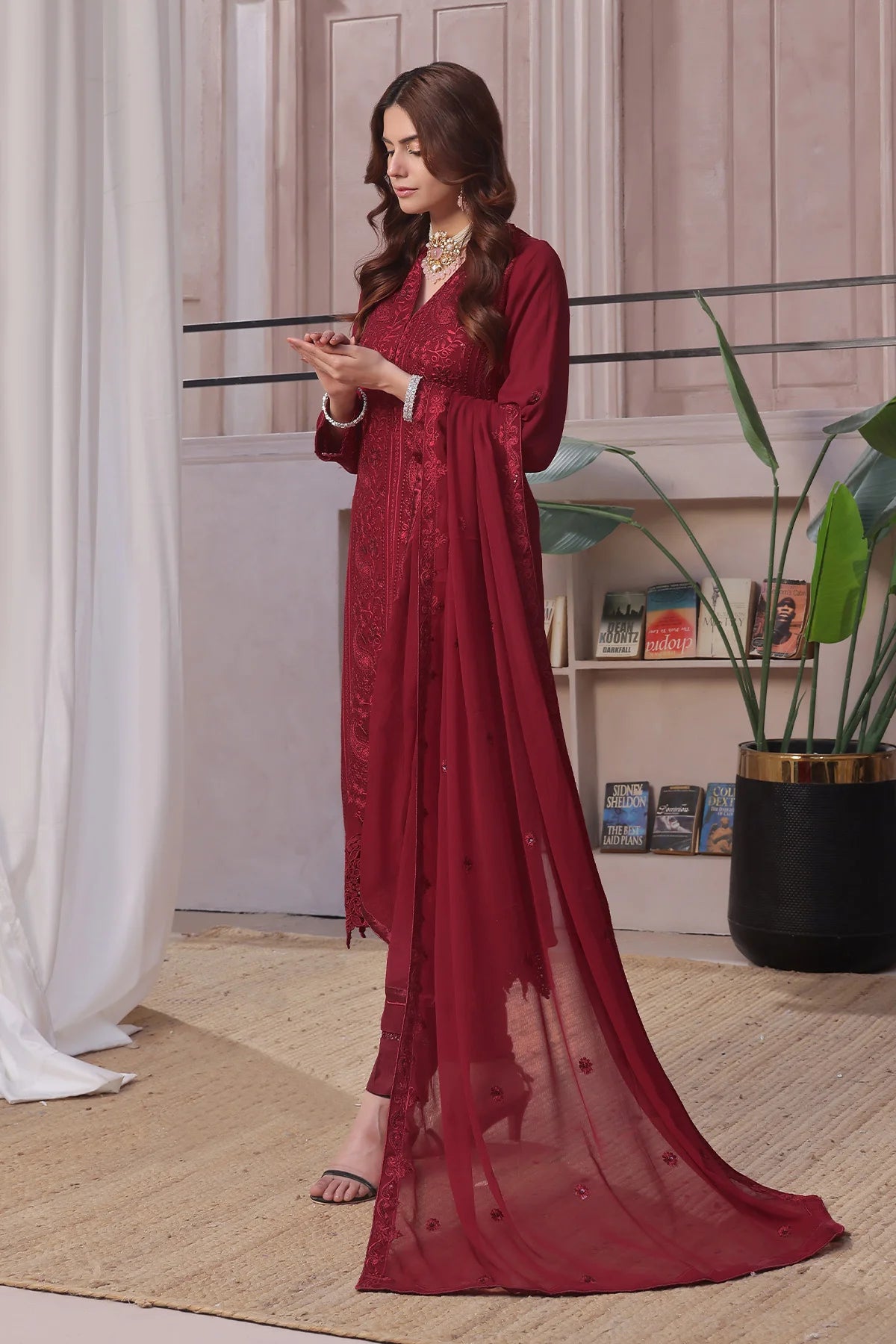 Haya Red Salwar Kameez