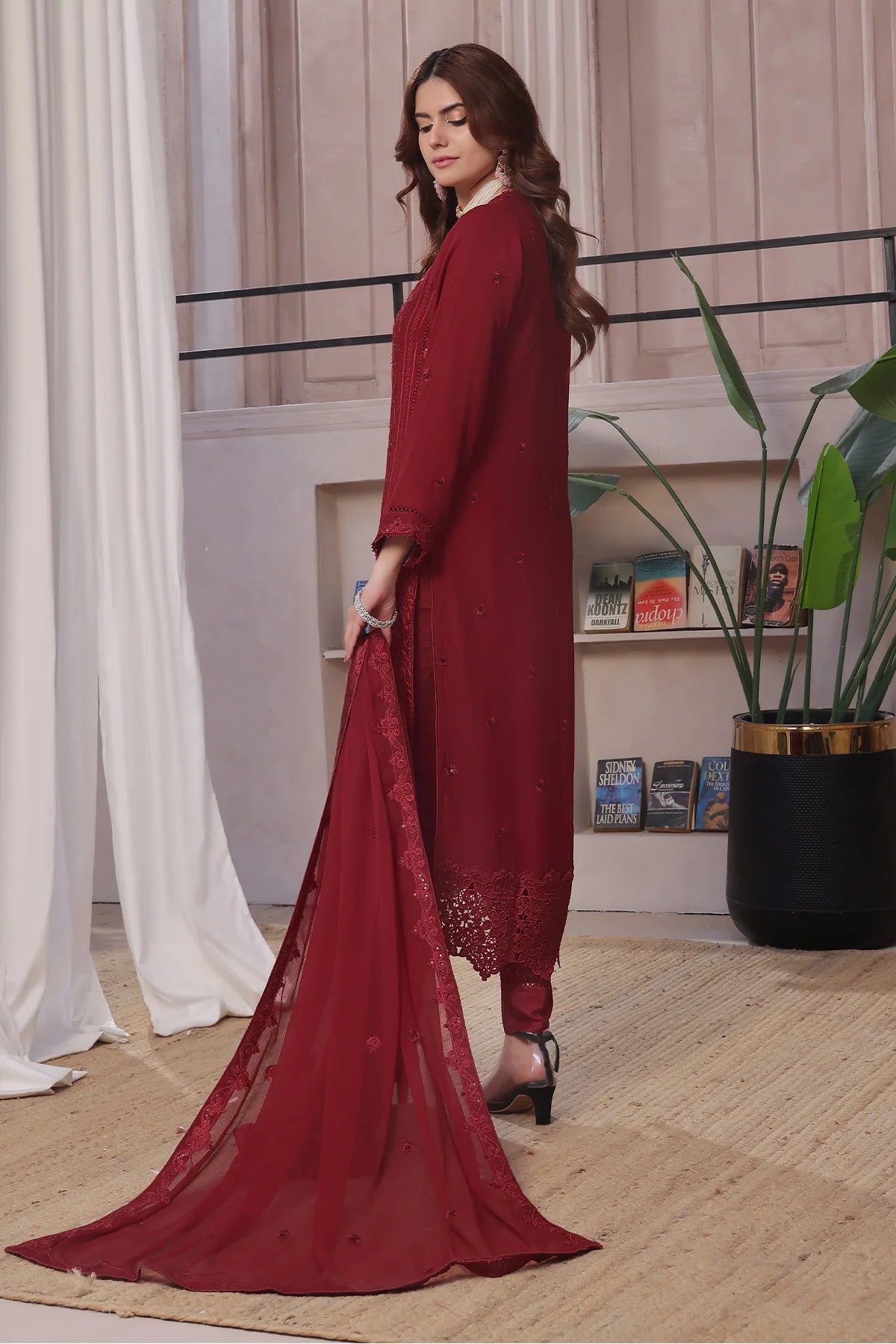 Haya Red Salwar Kameez