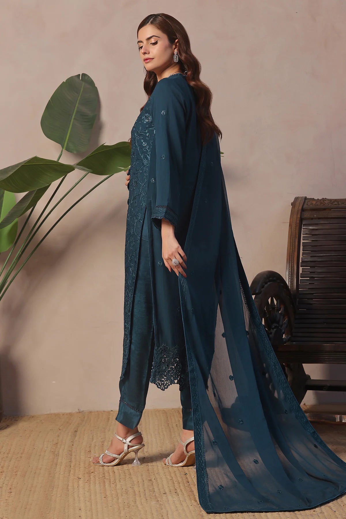 HayaTeal Blue Salwar Kameez