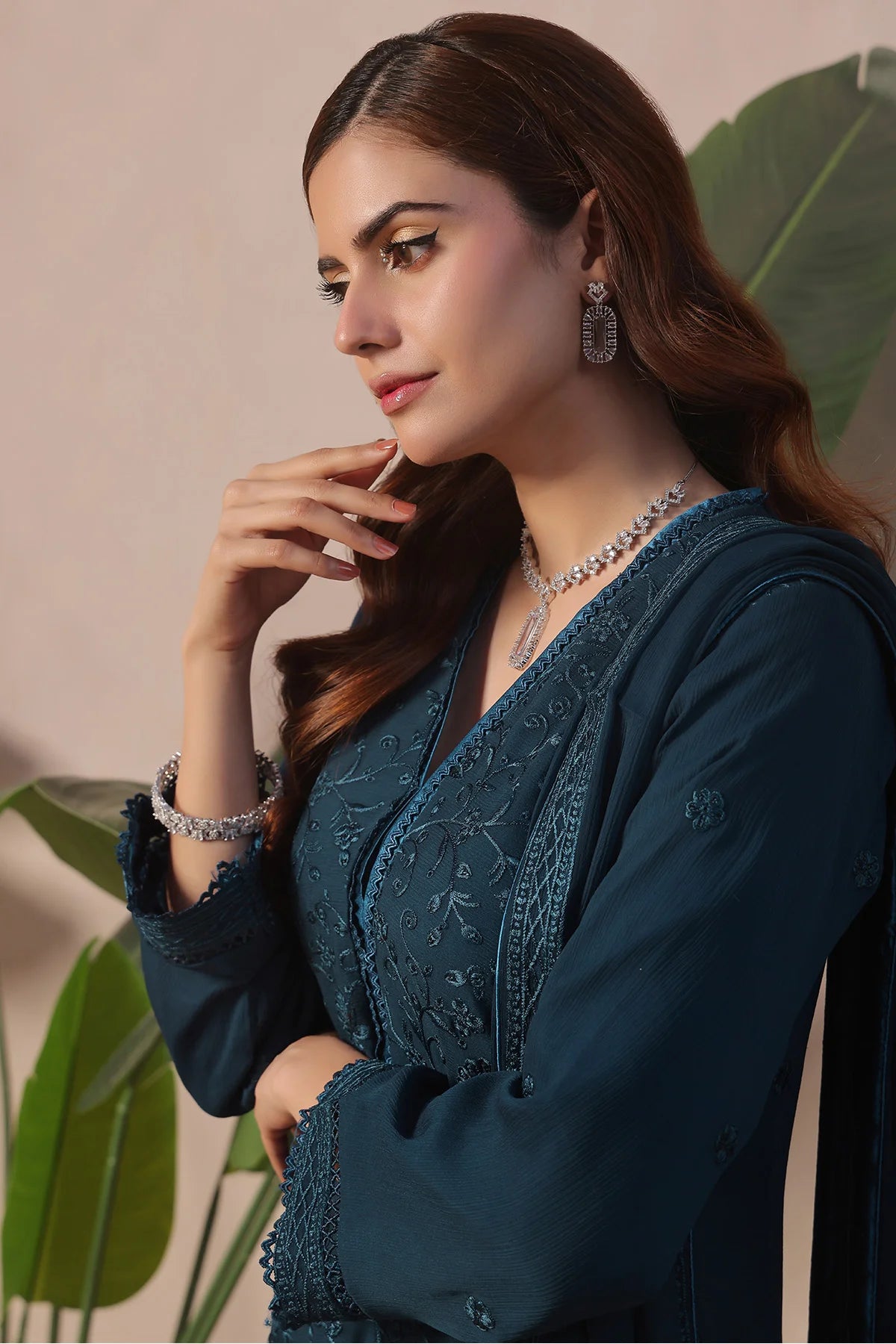 HayaTeal Blue Salwar Kameez