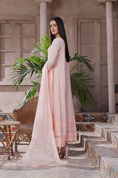 Alina Blush Pink Front Cut Anarkali Suit