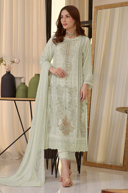 Light Mint Hania Sequin Beadwork Salwar Kameez