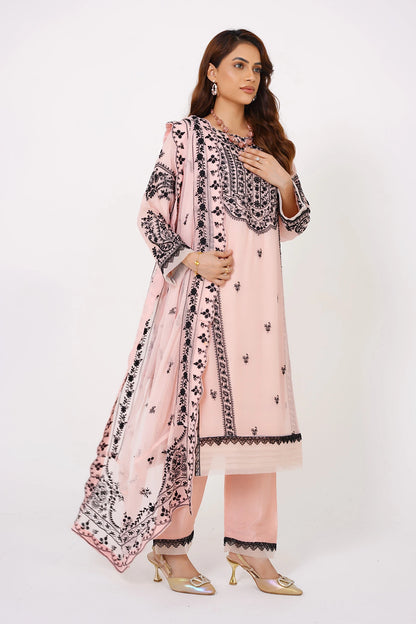Peach Chikankari Kashif Salwar Kameez Suit