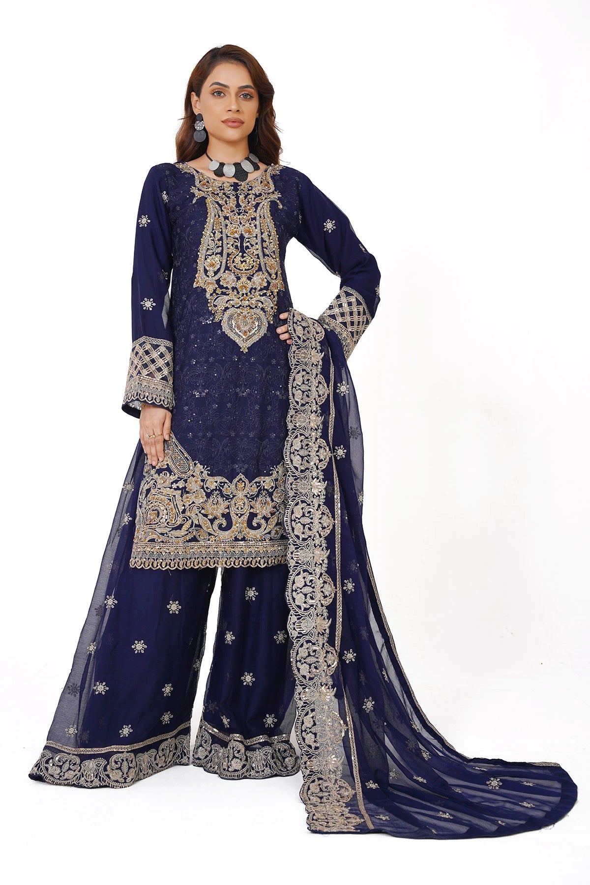 Navy Blue Kashif Collection