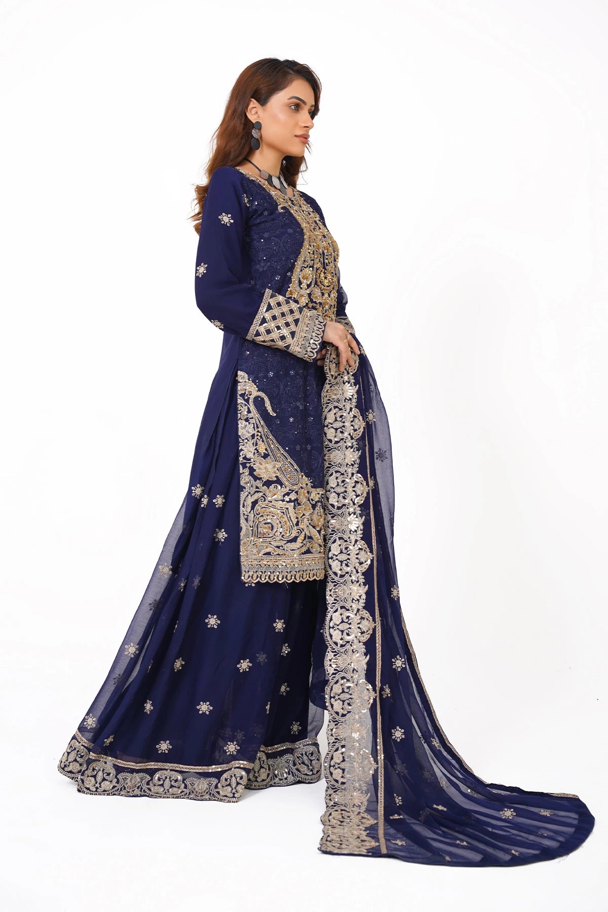 Navy Blue Kashif Collection
