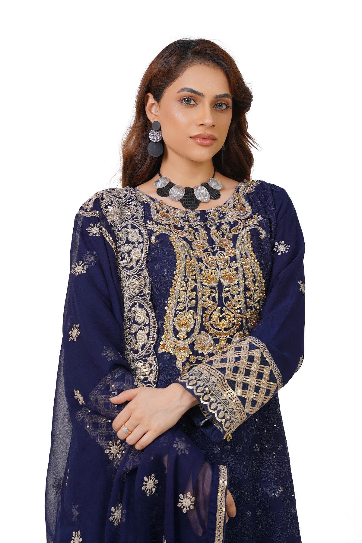 Navy Blue Kashif Collection