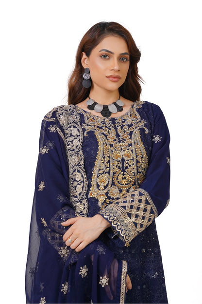 Navy Blue Kashif Collection