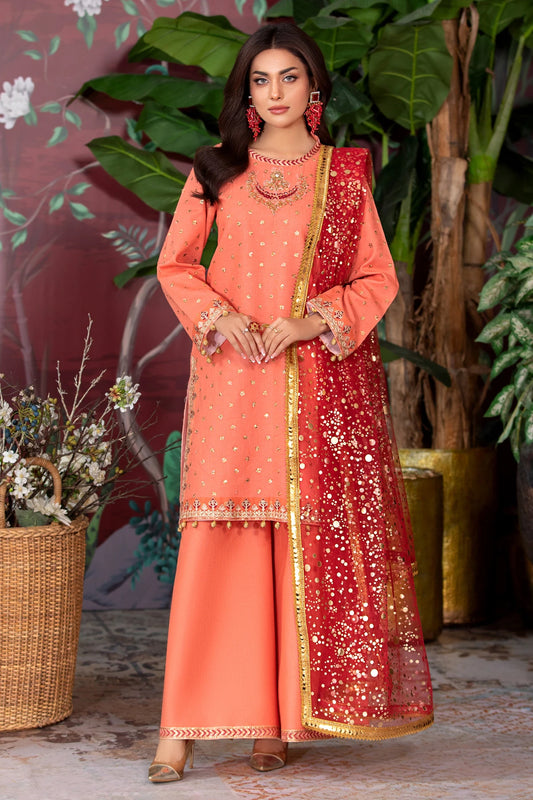 Peach Diamond Sharara