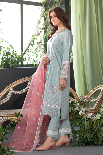 Meadow Green Mehek Floral Embroidered Salwar Kameez Suit