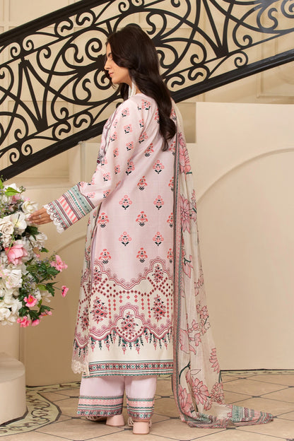Luna Pink Mehek Lacework Embroidered Palazzo Kameez Suit