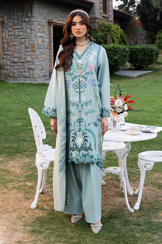 Sky Blue Mehek Farshi Shalwar Suit