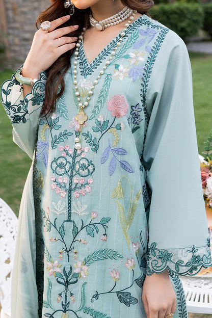 Sky Blue Mehek Farshi Shalwar Suit