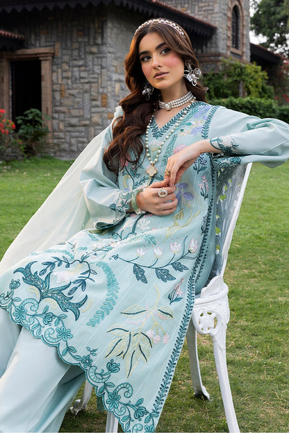 Sky Blue Mehek Farshi Shalwar Suit