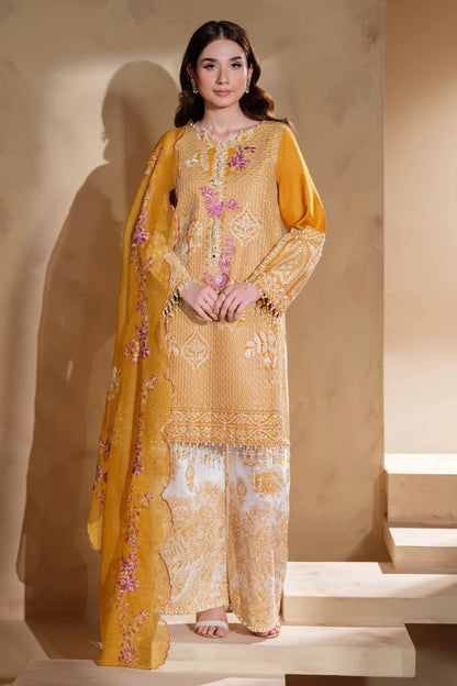 Mustard Yellow Embroidered Kurta Set | Ready to Wear | Doli London