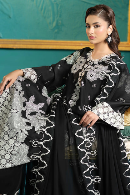 Black & White Embroidered Kurta Set | Ready to Wear | Doli London