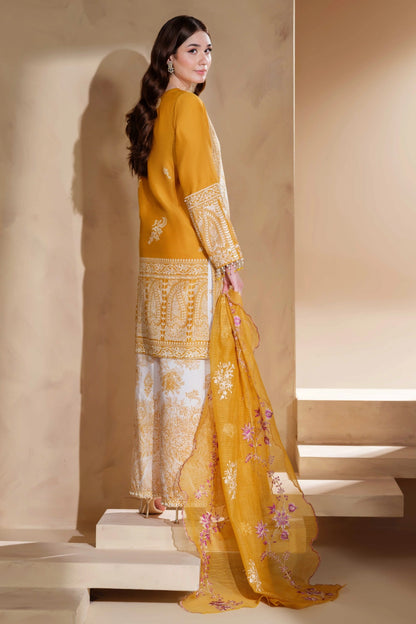 Mustard Yellow Embroidered Kurta Set | Ready to Wear | Doli London