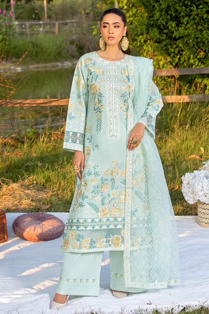 Mint Green Embroidered Kurta Set | Ready to Wear | Doli London