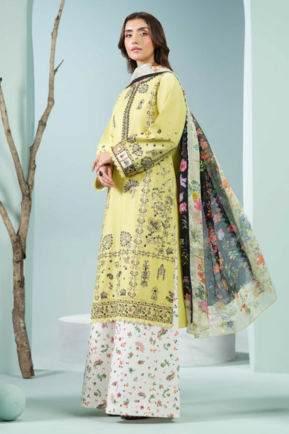 Yellow Printed Kurta Set | Ready to Wear | Doli London