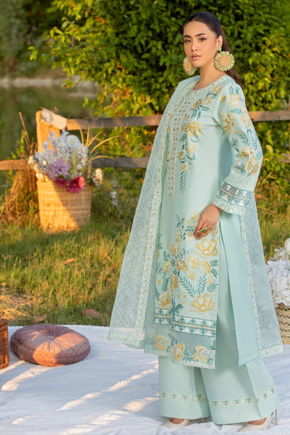 Mint Green Embroidered Kurta Set | Ready to Wear | Doli London