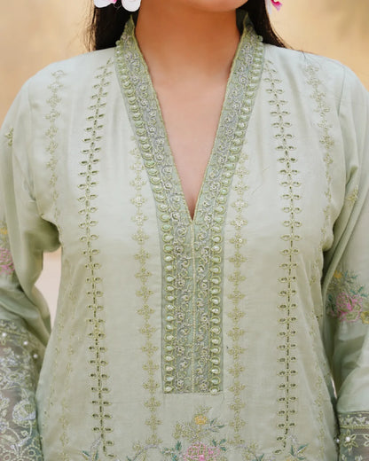 SAGE GREEN AMAARA COLLECTION DNZ NO-1156