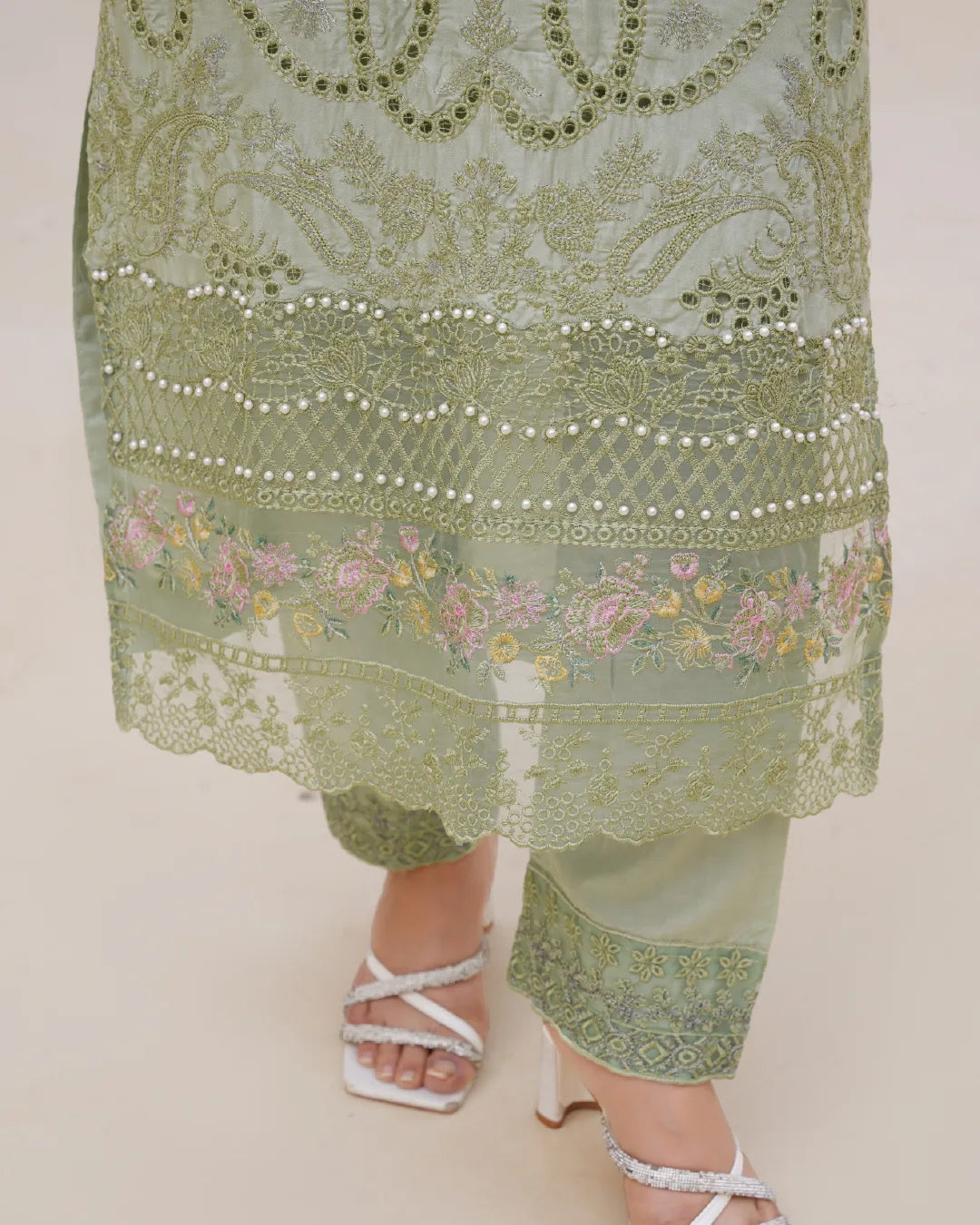 SAGE GREEN AMAARA COLLECTION DNZ NO-1156