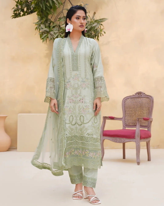SAGE GREEN AMAARA COLLECTION DNZ NO-1156