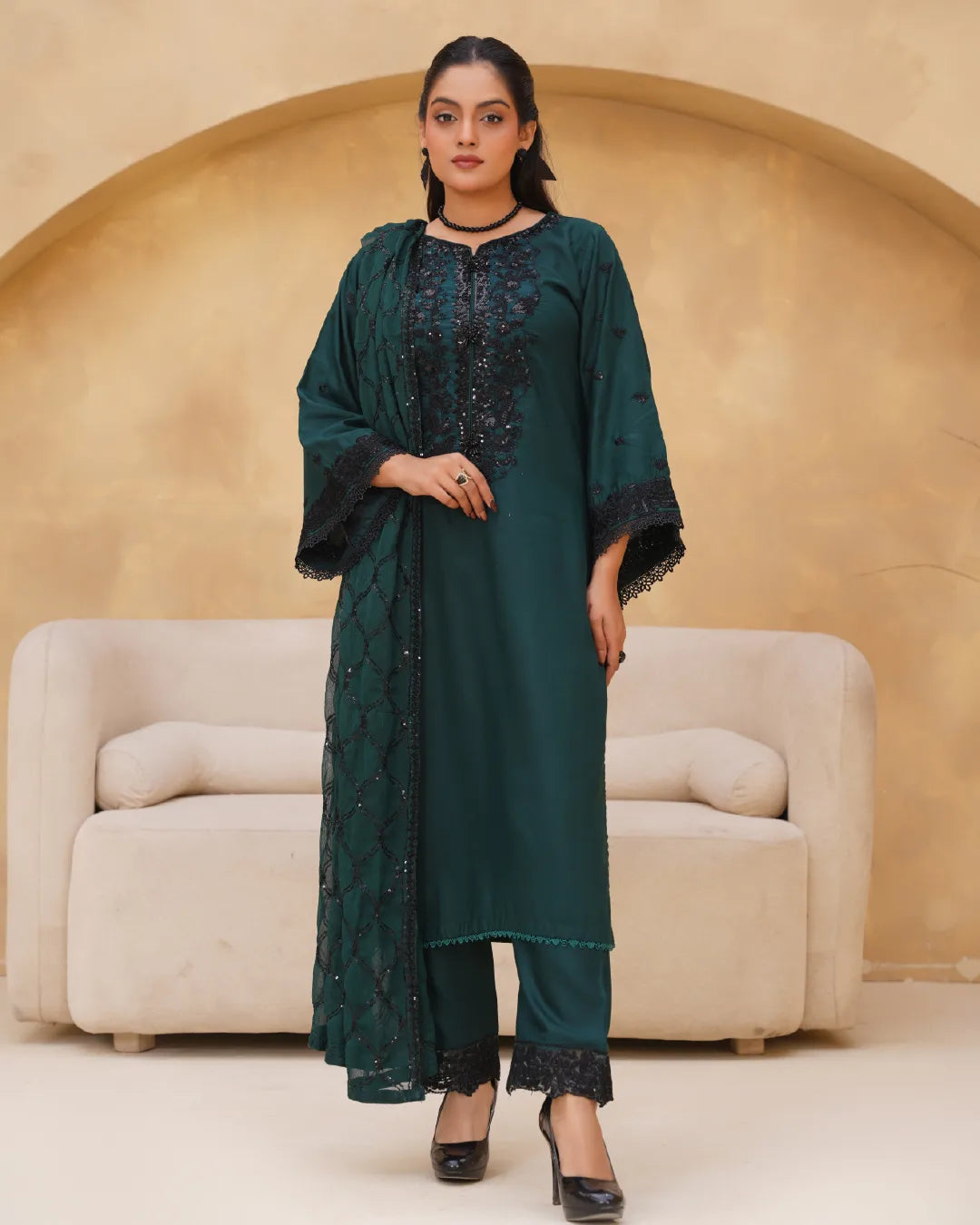 EMERALD GREEN AMAARA COLLECTION DNZ NO-1524