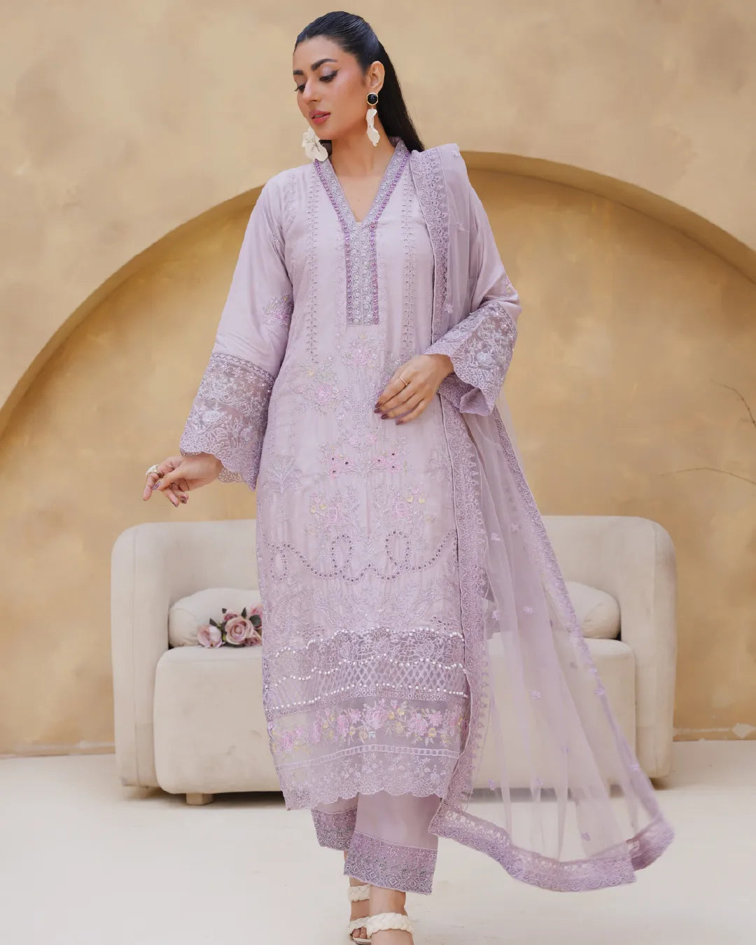 LIGHT PURPLE AMAARA COLLECTION DNZ NO-1156