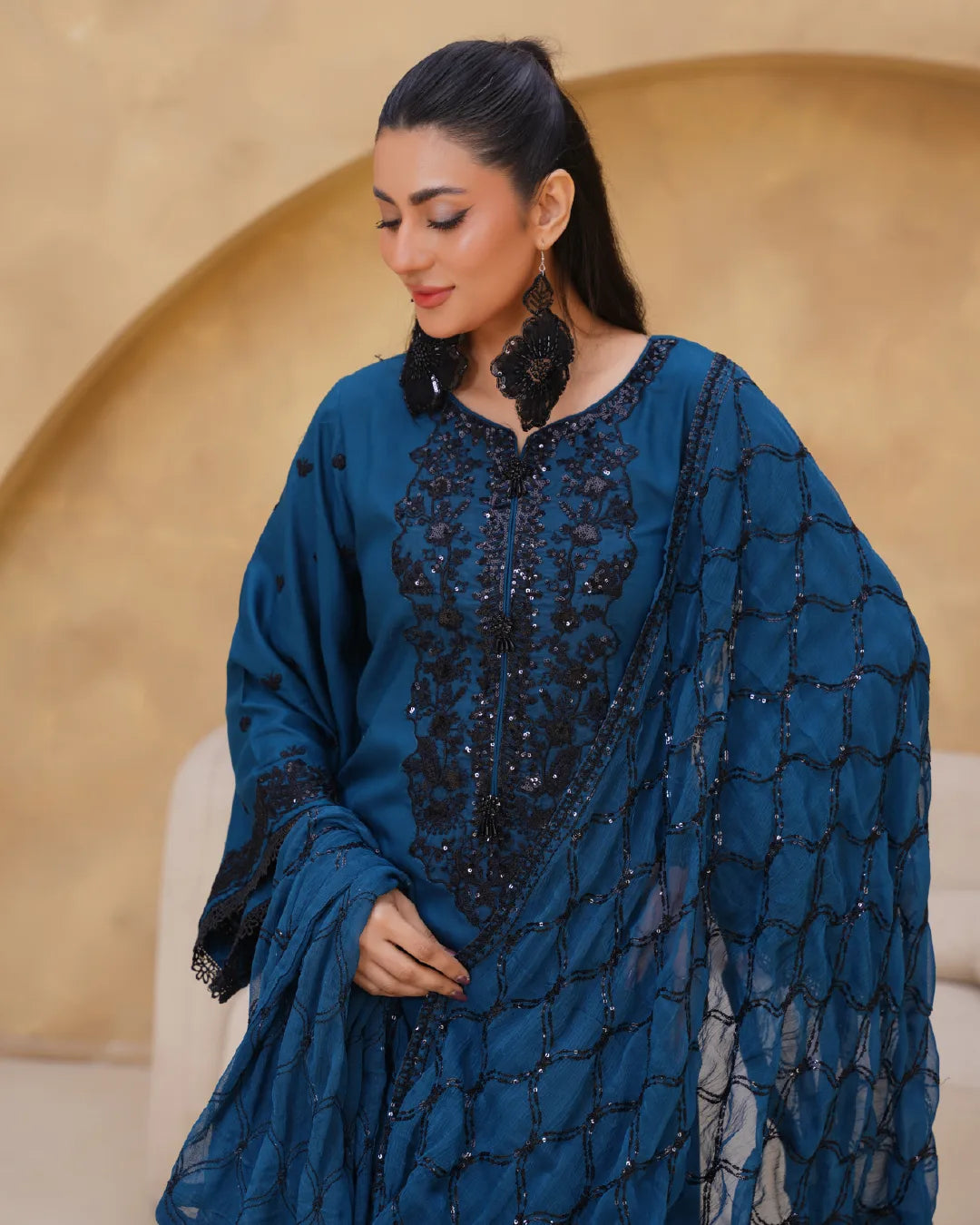 TEAL BLUE AMAARA COLLECTION DNZ NO-1524