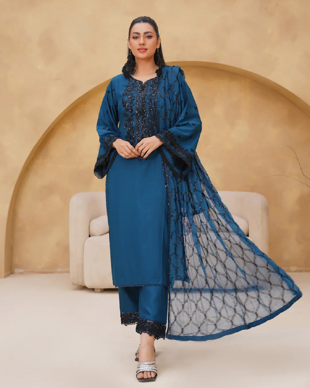 TEAL BLUE AMAARA COLLECTION DNZ NO-1524