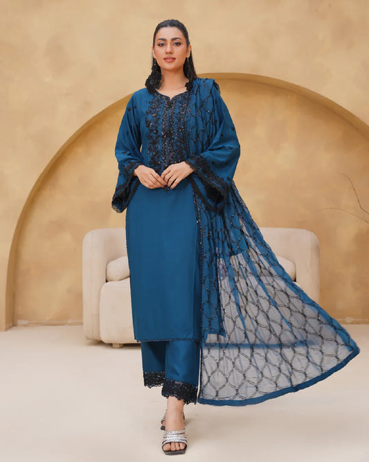TEAL BLUE AMAARA COLLECTION DNZ NO-1524