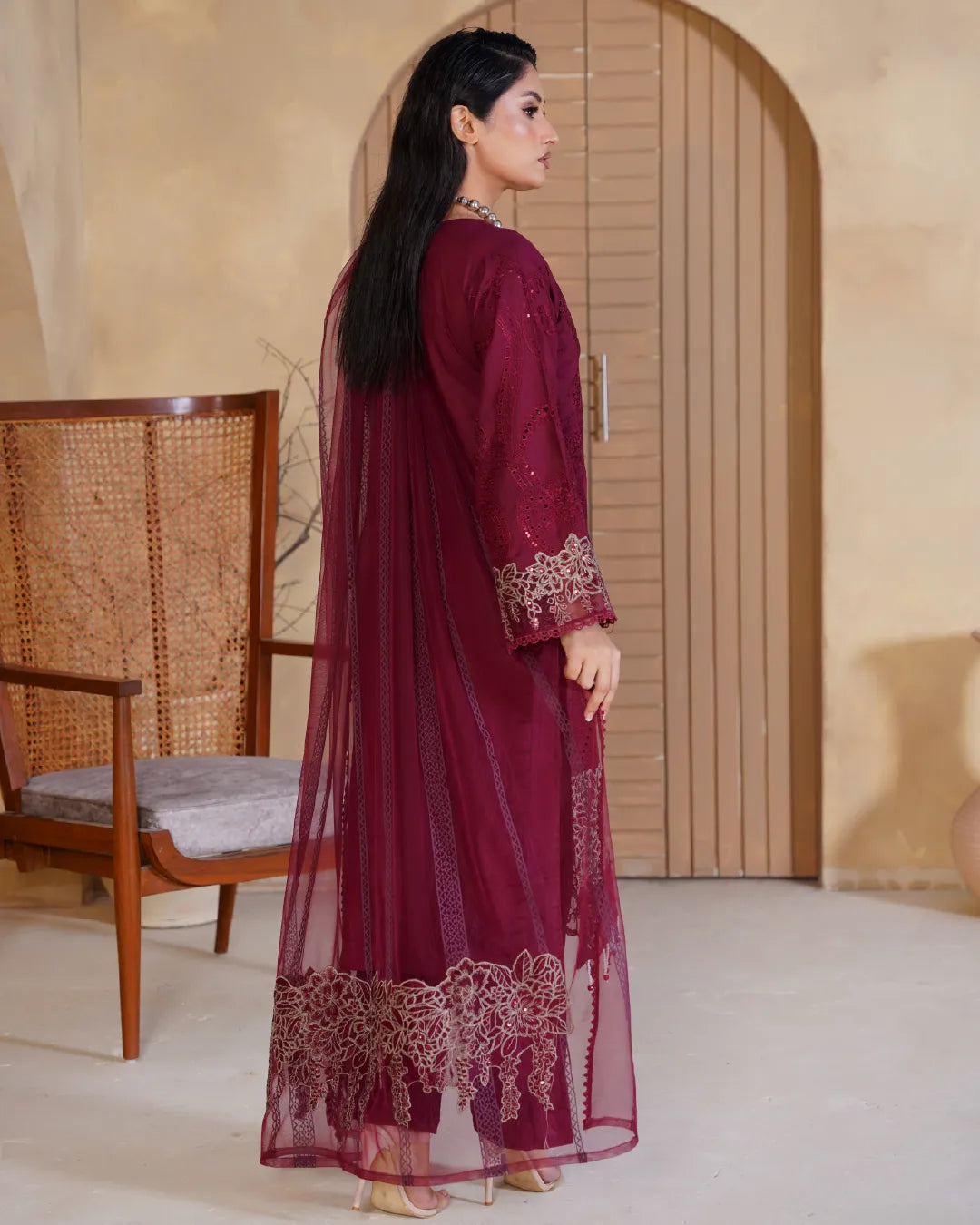 MAROON AMAARA COLLECTION DNZ NO-1601
