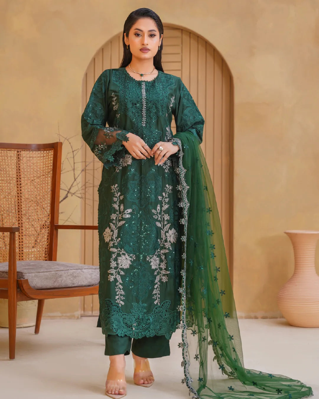 BOTTLE GREEN AMAARA COLLECTION DNZ NO-1608