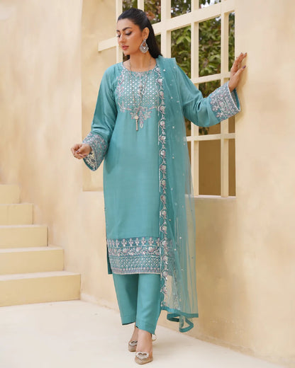 PASTEL BLUE AMAARA COLLECTION DNZ NO-1525