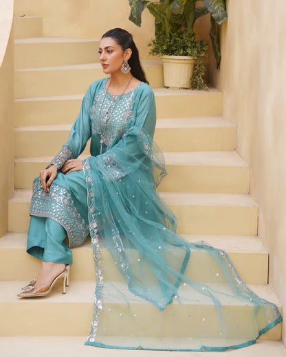 PASTEL BLUE AMAARA COLLECTION DNZ NO-1525