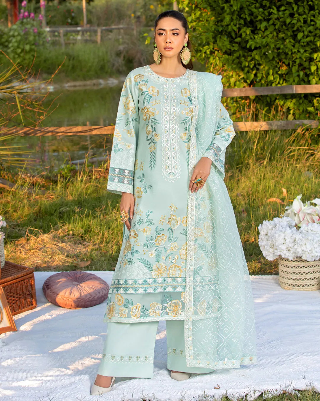 PISTA ALIZAH HEAVY EMBROIDERD COLLECTION DNZ NO-25