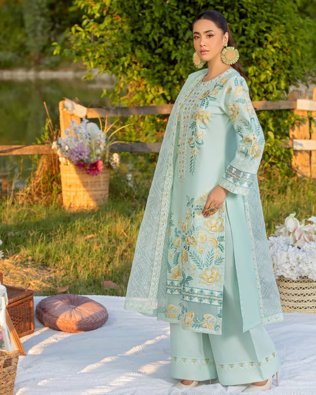 PISTA ALIZAH HEAVY EMBROIDERD COLLECTION DNZ NO-25