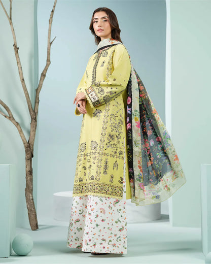 CHARTREUSE ALIZAH HEAVY EMBROIDERED DNZ NO-17