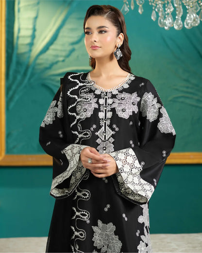 BLACK ALIZAH HEAVY EMBROIDERED COLLECTION DNZ NO