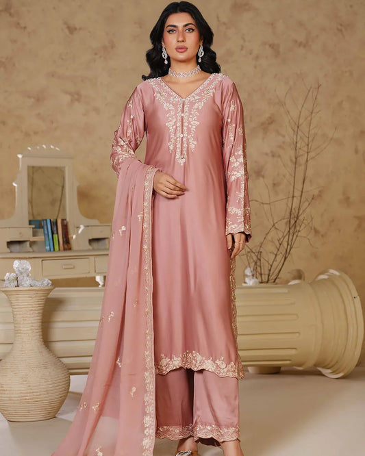 DUSTY PINK ZOYA HEAVY DESIGNER COLLECTIOND DNZ NO-1141