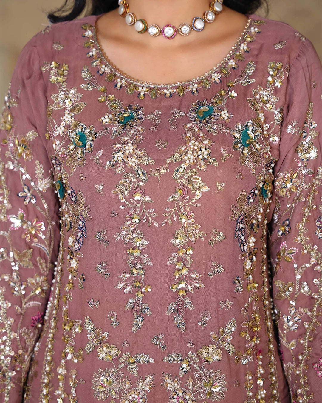 DUSTY PINK ZOYA HEAVY DESIGNER COLLECTION DNZ NO-350