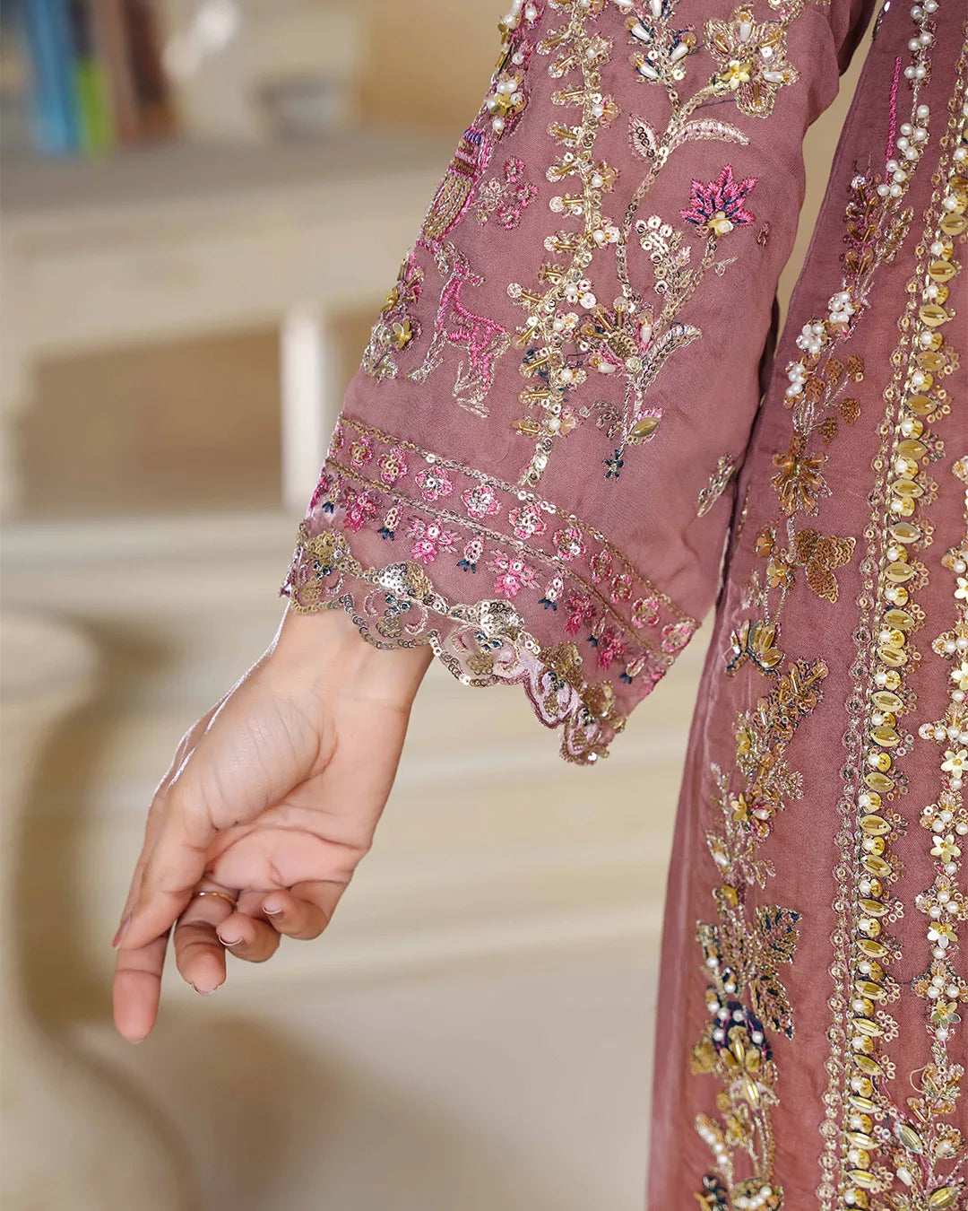 DUSTY PINK ZOYA HEAVY DESIGNER COLLECTION DNZ NO-350