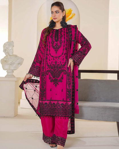 MAGENTA ZOYA HEAVY DESIGNER COLLECTION DNZ NO-1141