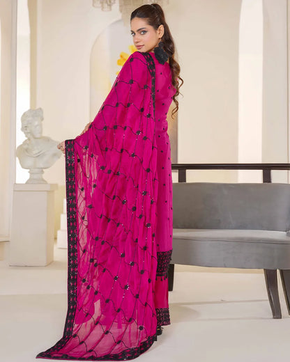 MAGENTA ZOYA HEAVY DESIGNER COLLECTION DNZ NO-1141