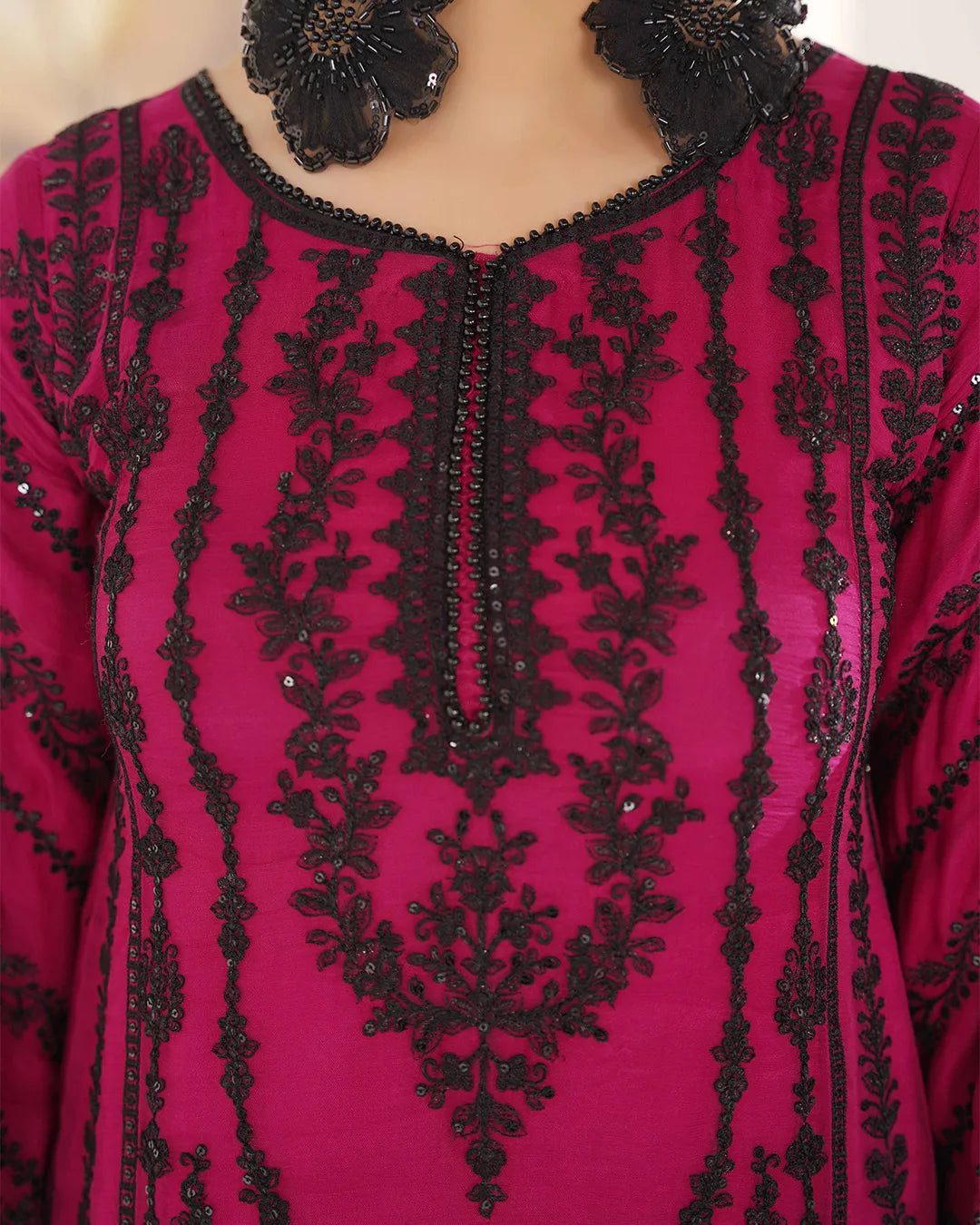 MAGENTA ZOYA HEAVY DESIGNER COLLECTION DNZ NO-1141